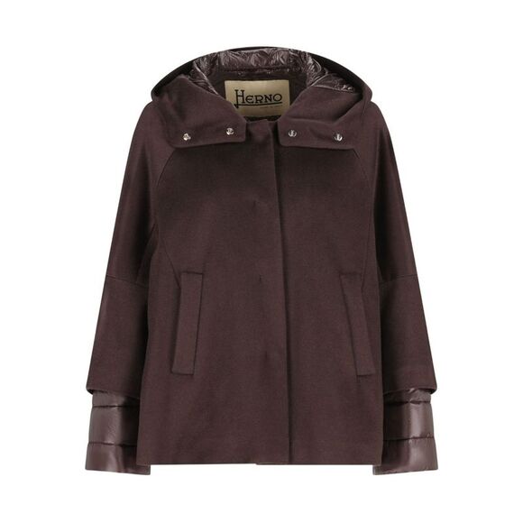 Herno Women Cashmere And Nylon Cape - Picture 1 of 4